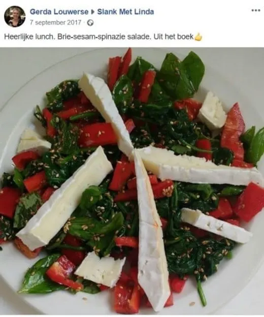 Bericht van een deelnemer op Facebook of in het forum
