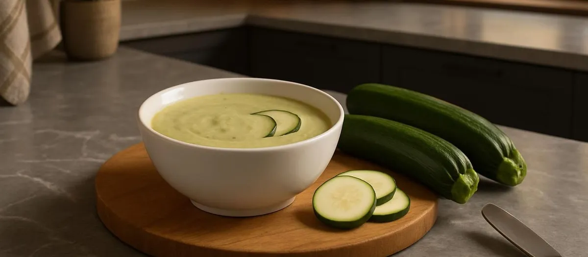 Courgettesoep met smeerkaas
