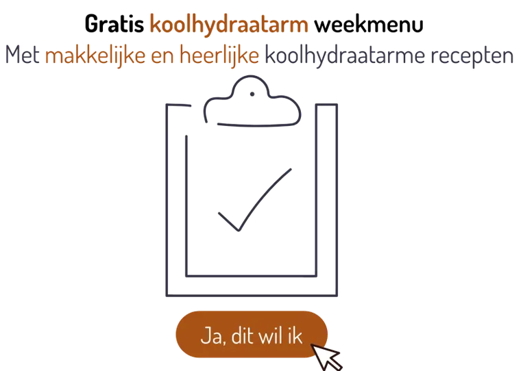Naar gratis koolhydraatarm weekmenu