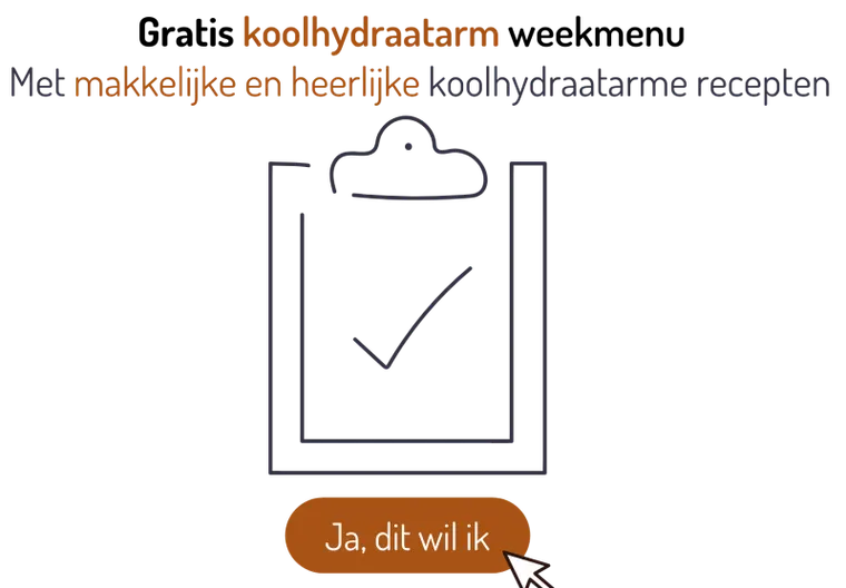 Naar gratis koolhydraatarm weekmenu