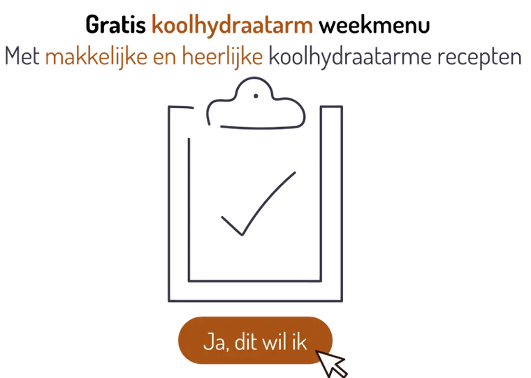 Naar gratis koolhydraatarm weekmenu