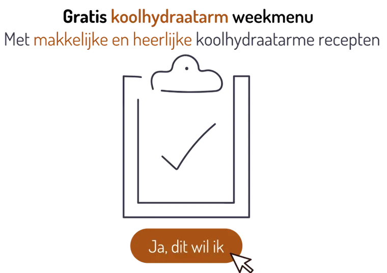 Naar gratis koolhydraatarm weekmenu